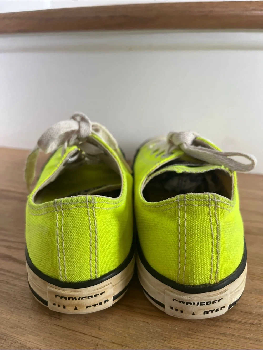 Converse Kids Neon Yellow Canvas Sneakers